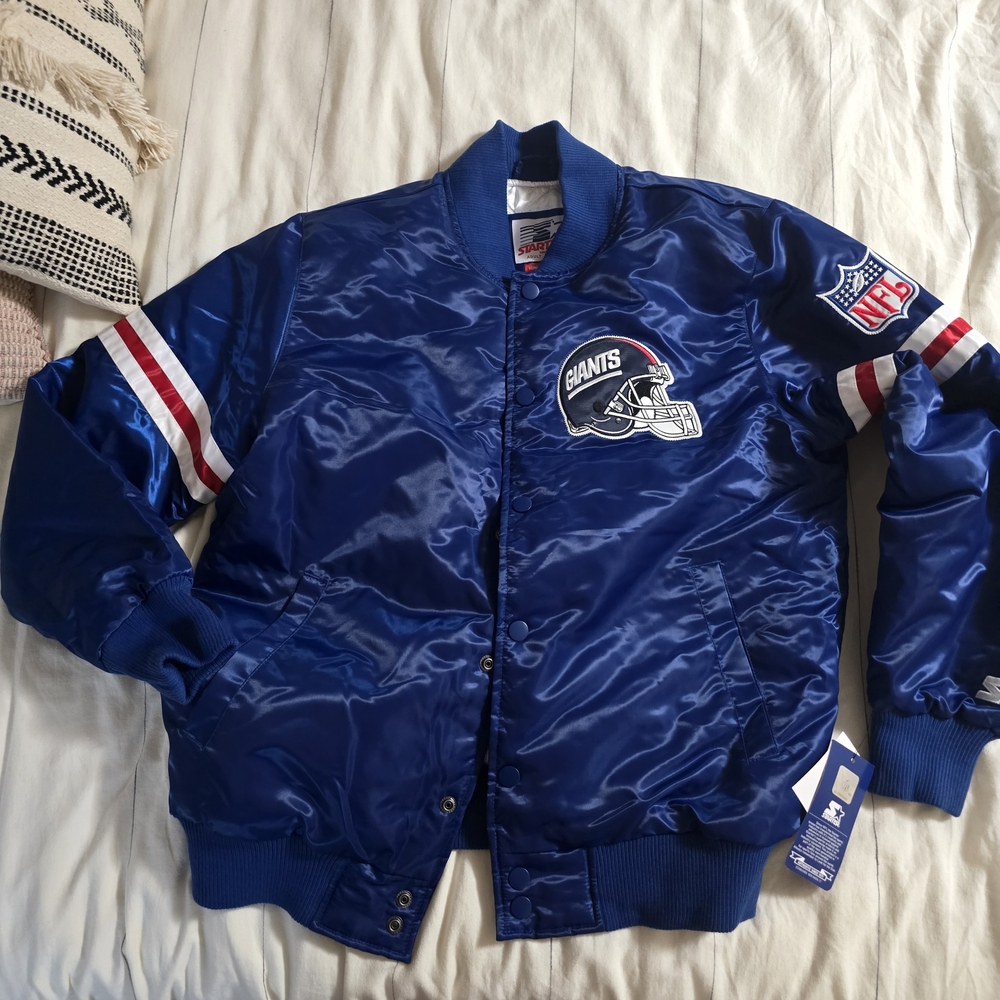 Homage X STARTER Giants XL Blue Varsity Jacket